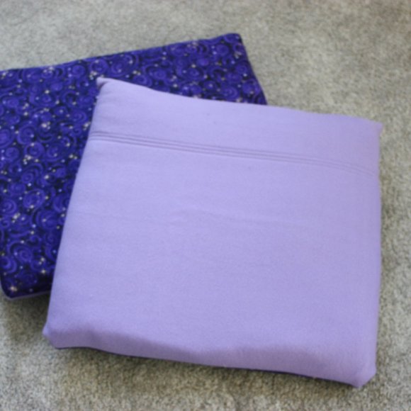 NEW Cozy Pet Bed Starry Night printed cotton and Lavender Fleece - Picture 2 of 2